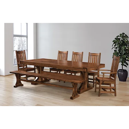 Customizable Dining Table & Chair Set w/ Bench